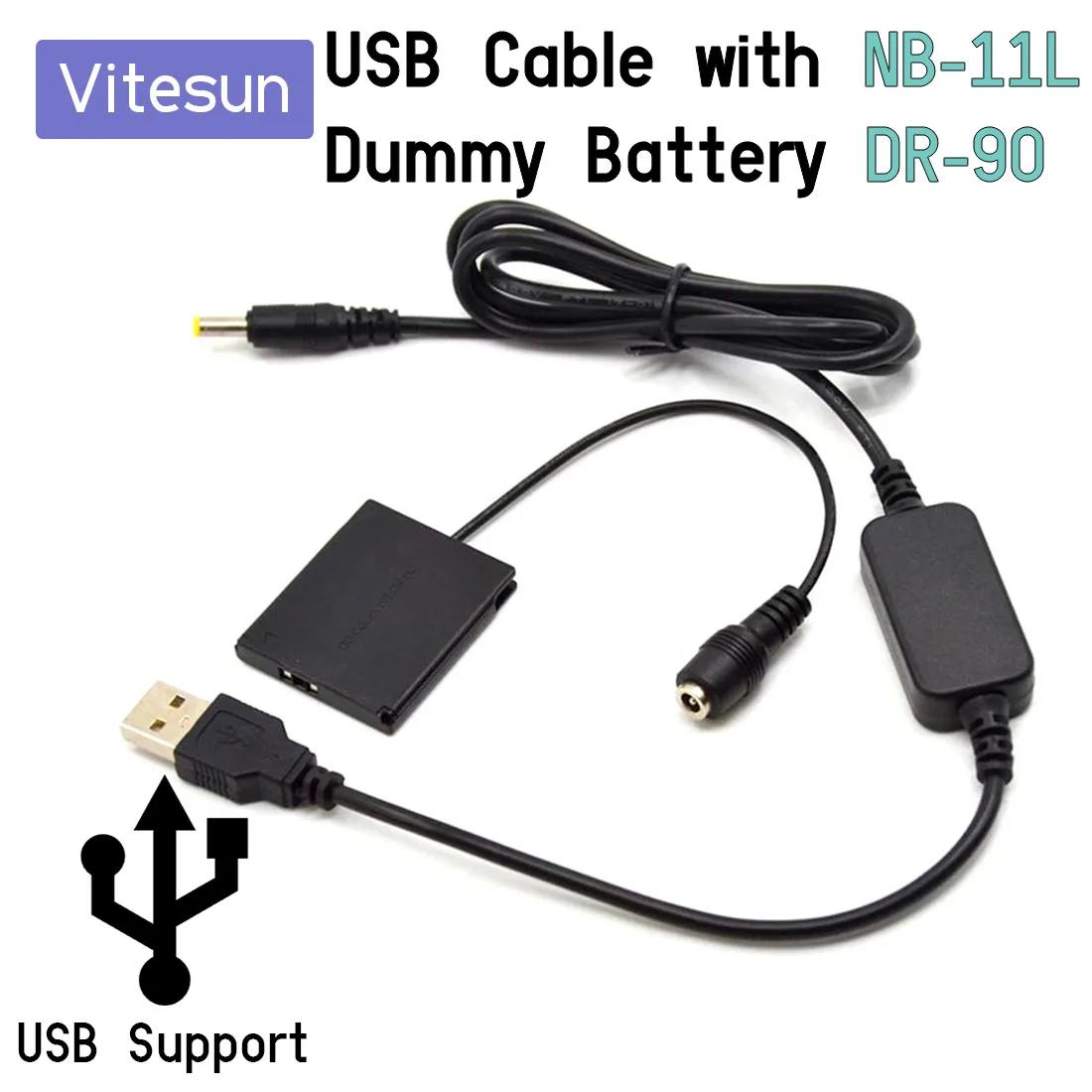 Vitesun USB ͸  ̺  NB-11L NB11L  ͸, DR-90, ĳ IXUS125HS 240HS A2400 A3400 A4000 ī޶